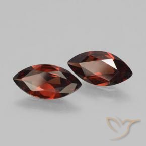 Pedras preciosas de Granada Piropo Vermelho escuro natural de 3.15 ct, Marquesa, VVS-VS