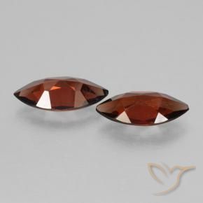 Pedras preciosas de Granada Piropo Vermelho escuro natural de 3.15 ct, Marquesa, VVS-VS