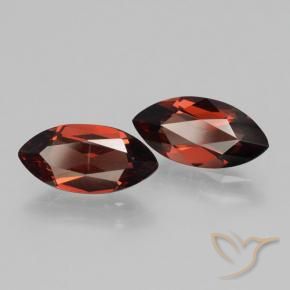 Pedras preciosas de Granada Piropo Sangria Tinto natural de 4.01 ct, Marquesa, VVS-VS