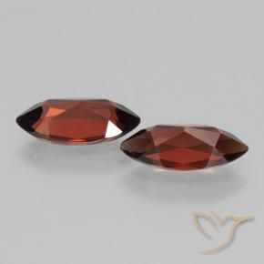 Pedras preciosas de Granada Piropo Sangria Tinto natural de 4.01 ct, Marquesa, VVS-VS