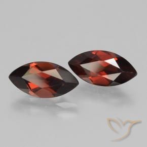 Pedras preciosas de Granada Piropo Sangria Tinto natural de 4.30 ct, Marquesa, VVS-VS
