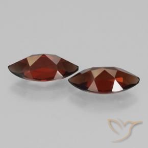 Pedras preciosas de Granada Piropo Sangria Tinto natural de 4.30 ct, Marquesa, VVS-VS