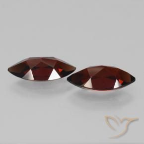 Pedras preciosas de Granada Piropo Vermelho escuro natural de 3.96 ct, Marquesa, VVS-VS