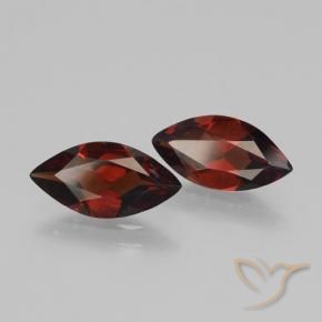 Pedras preciosas de Granada Piropo Sangria Tinto natural de 2.93 ct, Marquesa, VVS-VS