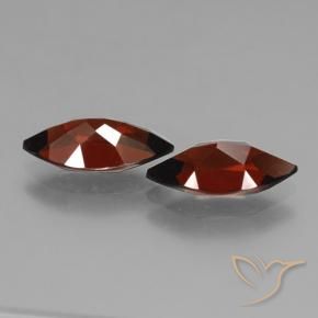 Pedras preciosas de Granada Piropo Sangria Tinto natural de 4.09 ct, Marquesa, VVS-VS