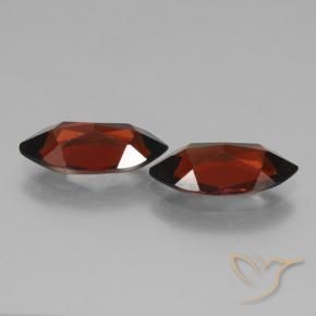 Pedras preciosas de Granada Piropo Sangria Tinto natural de 3.88 ct, Marquesa, VVS-VS