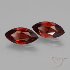 Pedras preciosas de Granada Piropo Vermelho Sangue Profundo natural de 3.62 ct, Marquesa, VVS-VS
