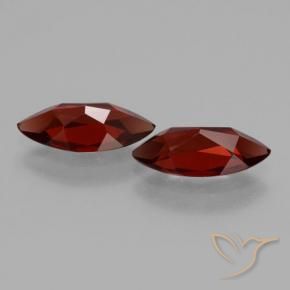 Pedras preciosas de Granada Piropo Vermelho Sangue Profundo natural de 3.62 ct, Marquesa, VVS-VS