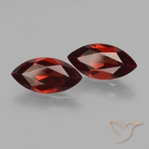 Pedras preciosas de Granada Piropo Vermelho escuro natural de 3.68 ct, Marquesa, VVS-VS