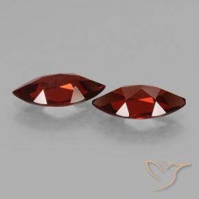 Pedras preciosas de Granada Piropo Vermelho escuro natural de 3.68 ct, Marquesa, VVS-VS