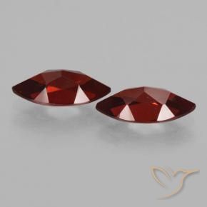 Pedras preciosas de Granada Piropo Vermelho escuro natural de 4.33 ct, Marquesa, VVS-VS