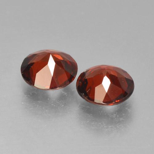 Pedras preciosas de granada piropo groselha vermelha natural de 1,86 ct, corte redondo, VVS-VS