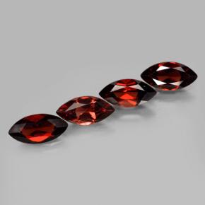 Pedras preciosas de granada piropo vermelho natural de 8,00 ct, marquise, VVS-VS