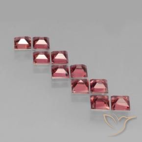 Pedras preciosas de Granada Piropo Vermelho escuro natural de 3.82 ct, Quadrado, VS