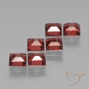 Pedras preciosas de Granada Piropo Vermelho escarlate natural de 2.74 ct, Quadrado, VS