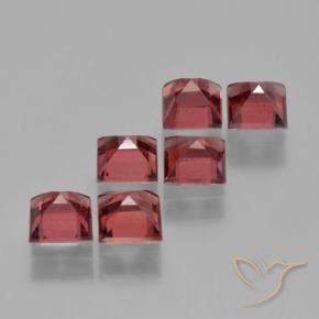 Pedras preciosas de Granada Piropo vermelho médio natural de 2.74 ct, Quadrado, VS