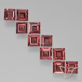 Pedras preciosas de Granada Piropo Vermelho escuro natural de 3.75 ct, Quadrado, VS