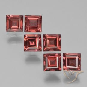 Pedras preciosas de Granada Piropo Vermelho escuro natural de 2.79 ct, Quadrado, VS