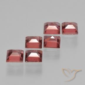 Pedras preciosas de Granada Piropo Vermelho escuro natural de 2.79 ct, Quadrado, VS