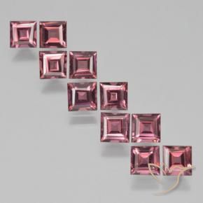 Pedras preciosas de Granada Piropo Vermelho escuro natural de 3.87 ct, Quadrado, VS