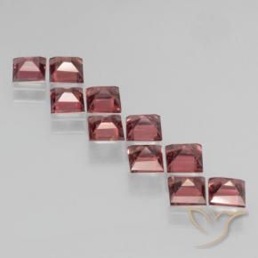 Pedras preciosas de Granada Piropo Vermelho escarlate natural de 3.82 ct, Quadrado, VS
