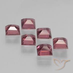 Pedras preciosas de Granada Piropo Vermelho escuro natural de 2.69 ct, Quadrado, VS