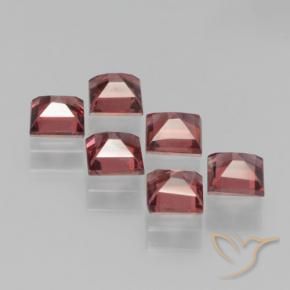 Pedras preciosas de Granada Piropo Vermelho rosado natural de 2.82 ct, Quadrado, VS