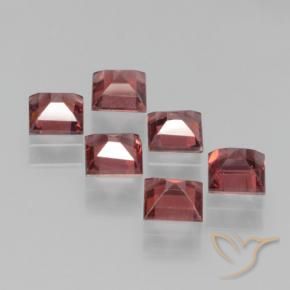 Pedras preciosas de Granada Piropo Vermelho escarlate natural de 2.55 ct, Quadrado, VS