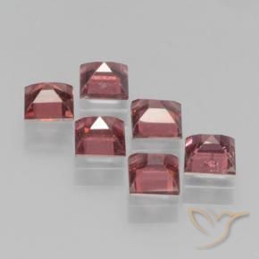 Pedras preciosas de Granada Piropo Vermelho escarlate natural de 2.65 ct, Quadrado, VS