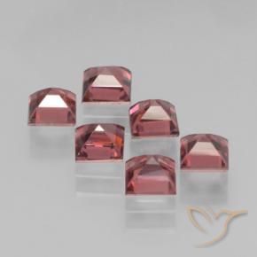 Pedras preciosas de Granada Piropo vermelho médio natural de 2.74 ct, Quadrado, VS