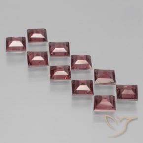 Pedras preciosas de Granada Piropo Vermelho escuro natural de 3.82 ct, Quadrado, VS