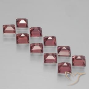 Pedras preciosas de Granada Piropo Vermelho escuro natural de 4.62 ct, Quadrado, VS