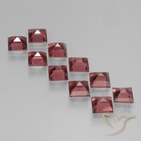 Pedras preciosas de Granada Piropo vermelho médio natural de 4.68 ct, Quadrado, VS