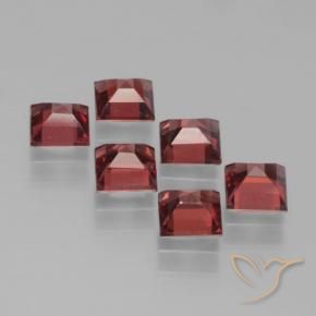 Pedras preciosas de Granada Piropo Vermelho escarlate natural de 2.71 ct, Quadrado, VS