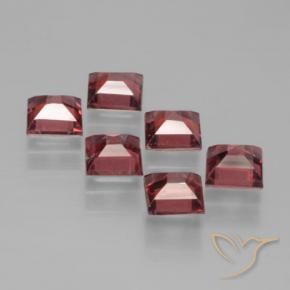 Pedras preciosas de Granada Piropo Vermelho Escarlate Profundo natural de 2.68 ct, Quadrado, VS