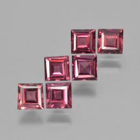 Pedras preciosas de Granada Piropo Vermelho escuro natural de 2.12 ct, Quadrado, VS