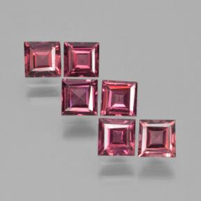 Pedras preciosas de Granada Piropo Vermelho escuro natural de 2.12 ct, Quadrado, VS