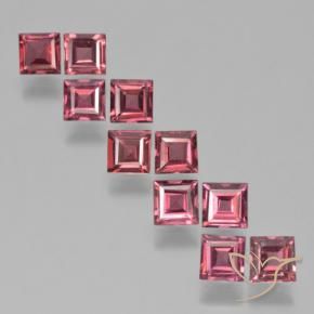 Pedras preciosas de Granada Piropo Vermelho escuro natural de 3.71 ct, Quadrado, VS