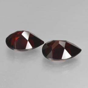 Pedras preciosas de Granada Piropo Vermelho escuro natural de 4.85 ct, Formato de pêra, VVS-VS
