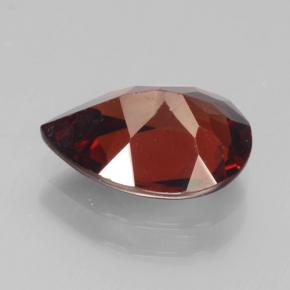 Granada piropo vermelho natural 2,24ct, formato de pêra, VS