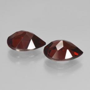 Pedras preciosas de Granada Piropo vermelho escuro natural de 4.95 ct, Formato de pêra, VVS-VS