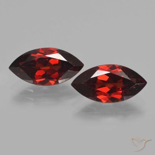 4.47ctw Natural Vermelho escuro Granada Piropo, Marquesa, VVS-VS