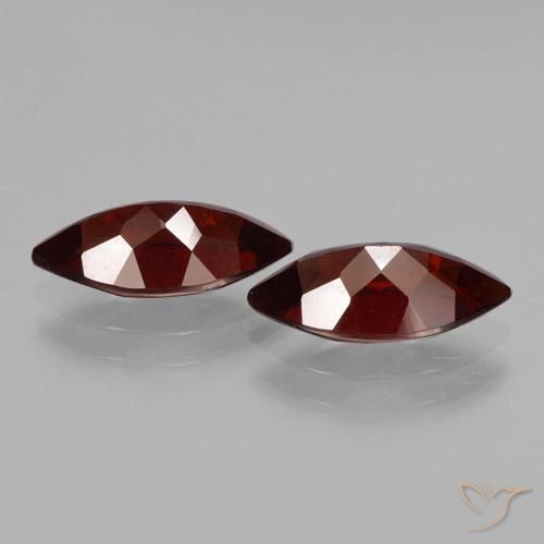 Pedras preciosas de Granada Piropo Vermelho escuro natural de 4.47 ct, Marquesa, VVS-VS