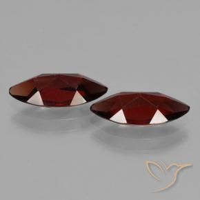 Pedras preciosas de Granada Piropo Vermelho Sangue Profundo natural de 3.50 ct, Marquesa, VVS-VS