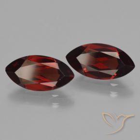 Pedras preciosas de Granada Piropo Vermelho escuro natural de 4.18 ct, Marquesa, VVS-VS