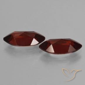 Pedras preciosas de Granada Piropo Vermelho escuro natural de 4.18 ct, Marquesa, VVS-VS