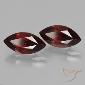 Pedras preciosas de Granada Piropo Vermelho escuro natural de 4.71 ct, Marquesa, VVS-VS