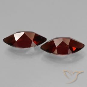 Pedras preciosas de Granada Piropo Vermelho escuro natural de 4.71 ct, Marquesa, VVS-VS