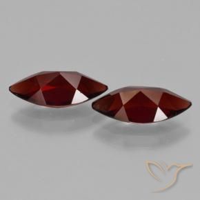 Pedras preciosas de Granada Piropo Vermelho escuro natural de 3.89 ct, Marquesa, VVS-VS