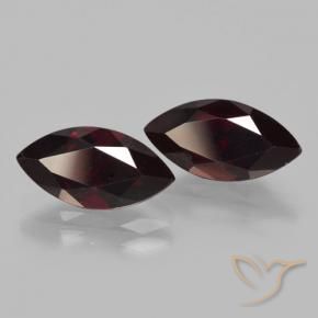 Pedras preciosas de Granada Piropo vermelho escuro natural de 4.55 ct, Marquesa, VVS-VS